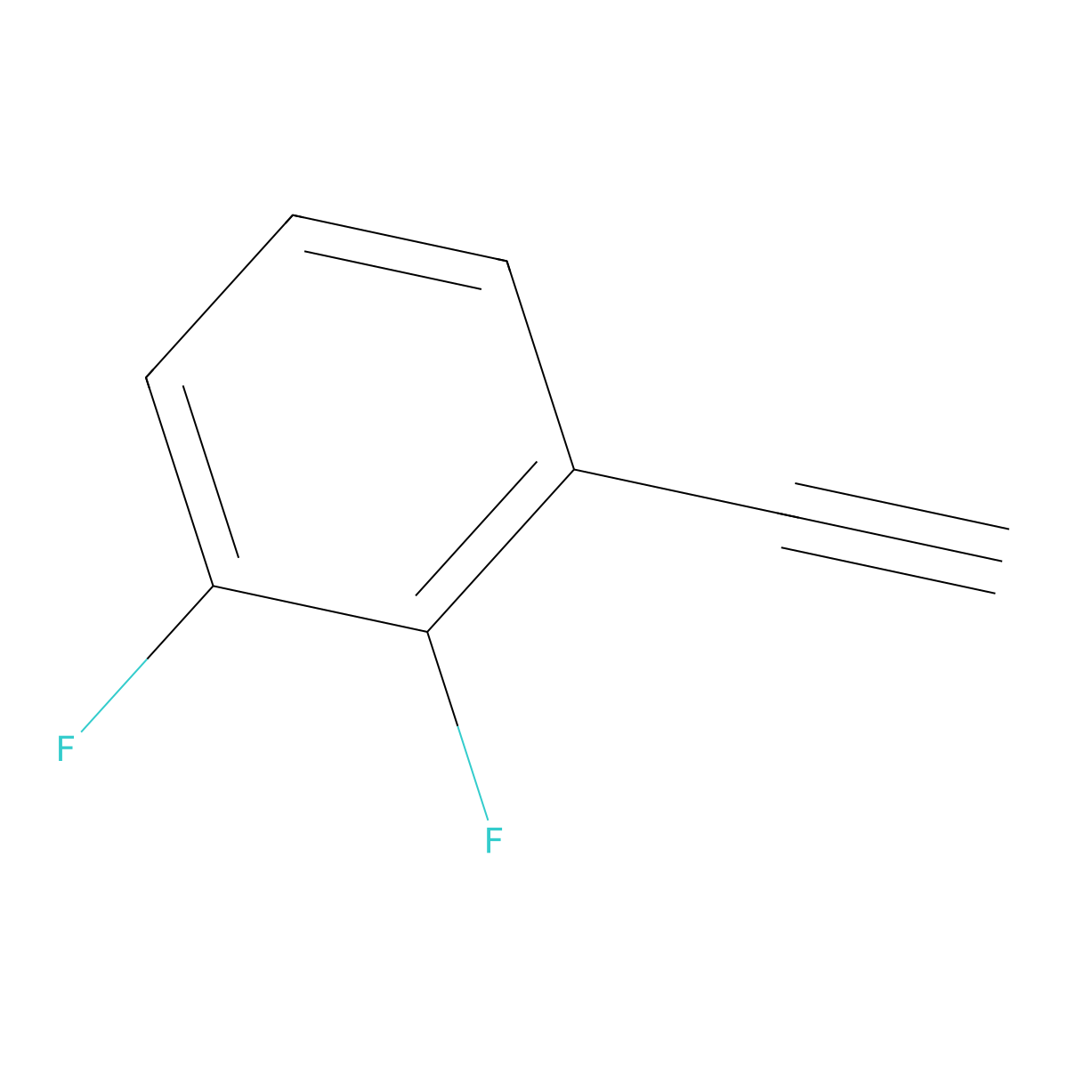 1-Ethynyl-2,3-difluorobenzene molecular structure, CAS 528878-43-5
