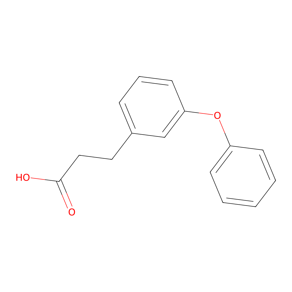 3-(3-Phenoxyphenyl)propionic acid molecular structure, CAS 52888-70-7
