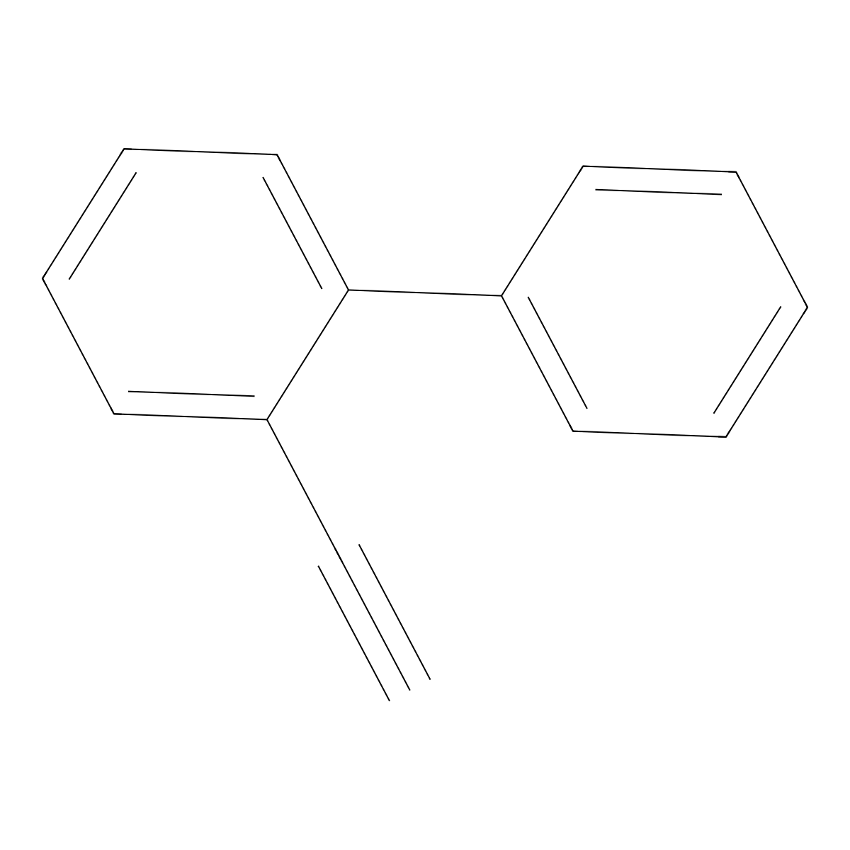 2-Ethynyl-1,1'-biphenyl molecular structure, CAS 52889-62-0