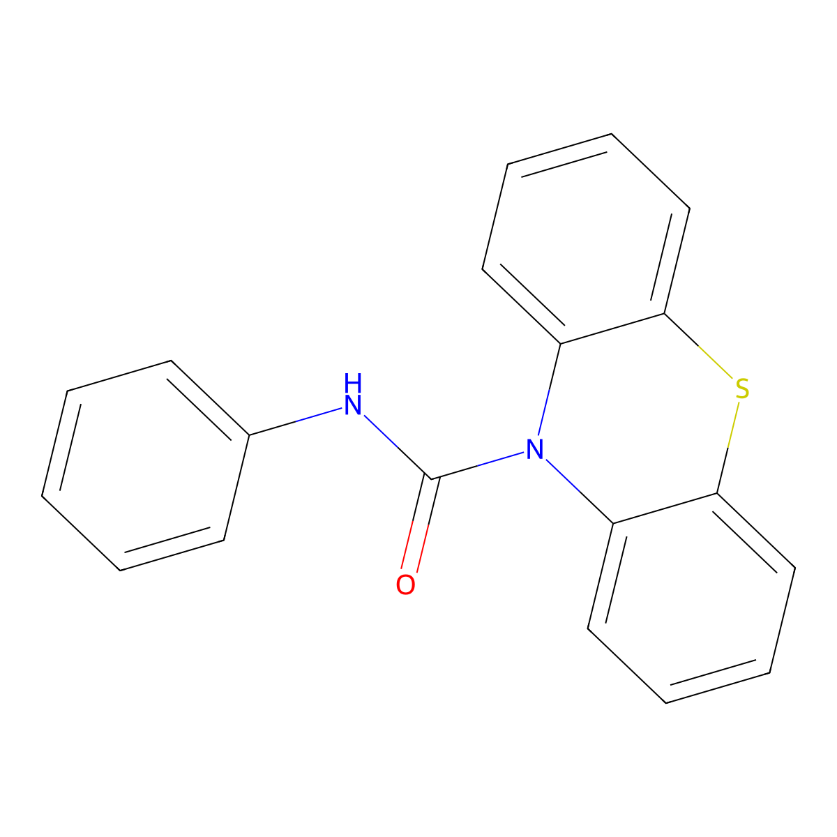 N-phenyl-10H-phenothiazine-10-carboxamide molecular structure, CAS 52893-45-5