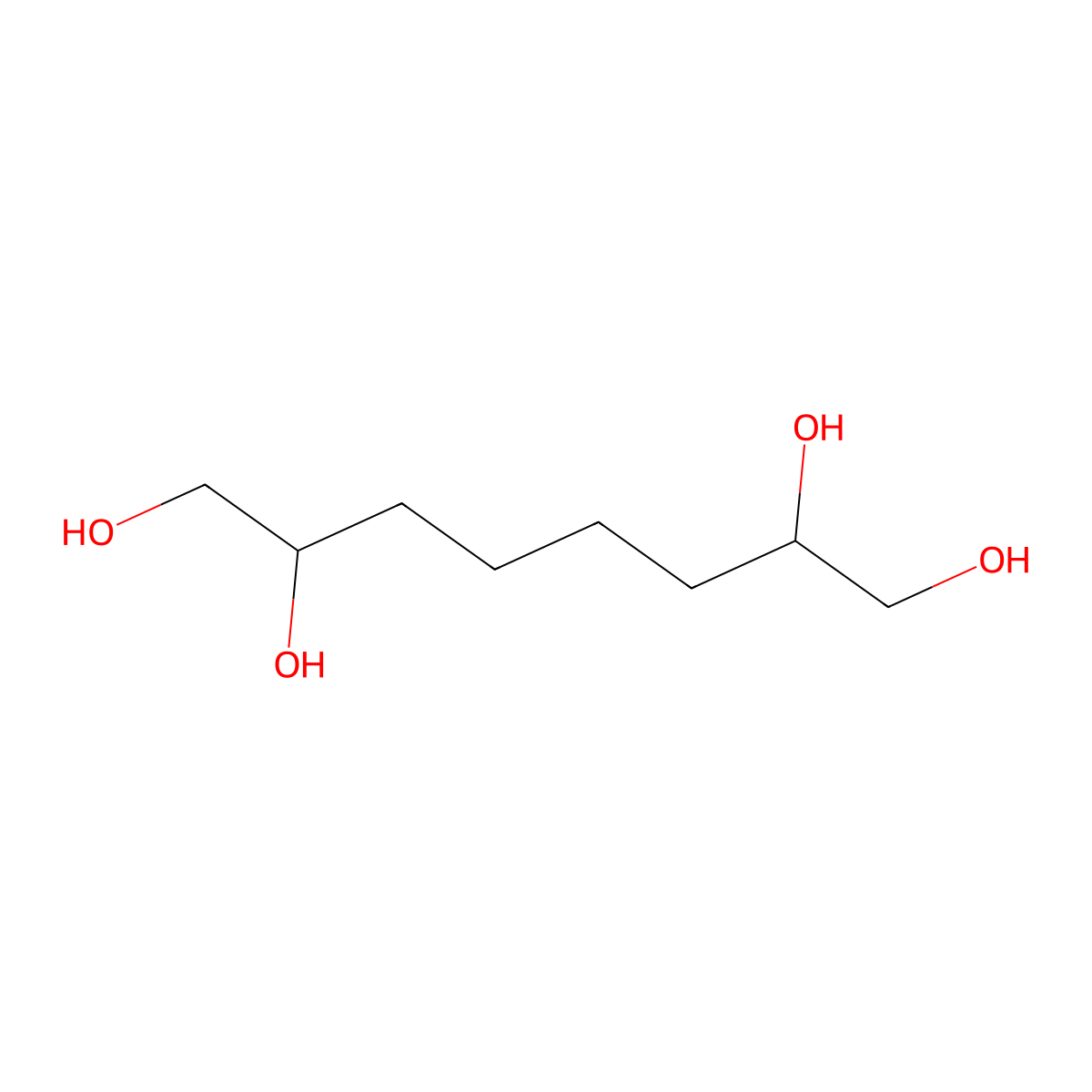1,2,7,8-Octanetetrol molecular structure, CAS 52894-25-4