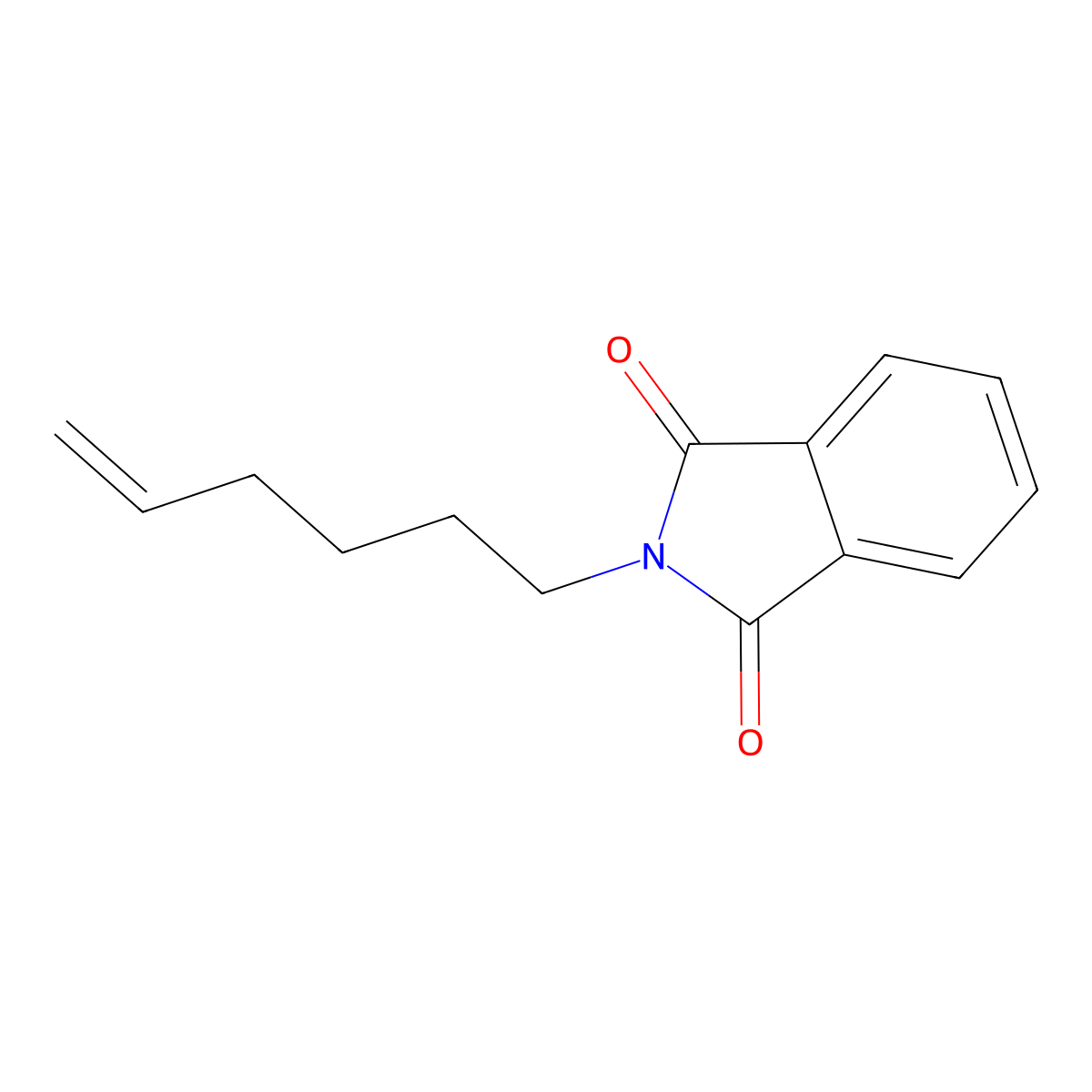 N-(Hex-5-enyl)phthalimide molecular structure, CAS 52898-33-6
