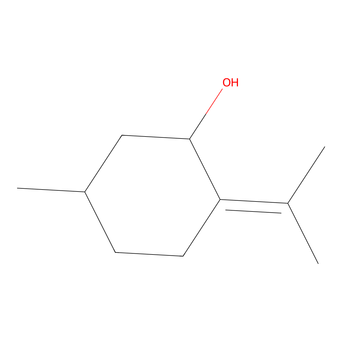 Pulegol molecular structure, CAS 529-02-2