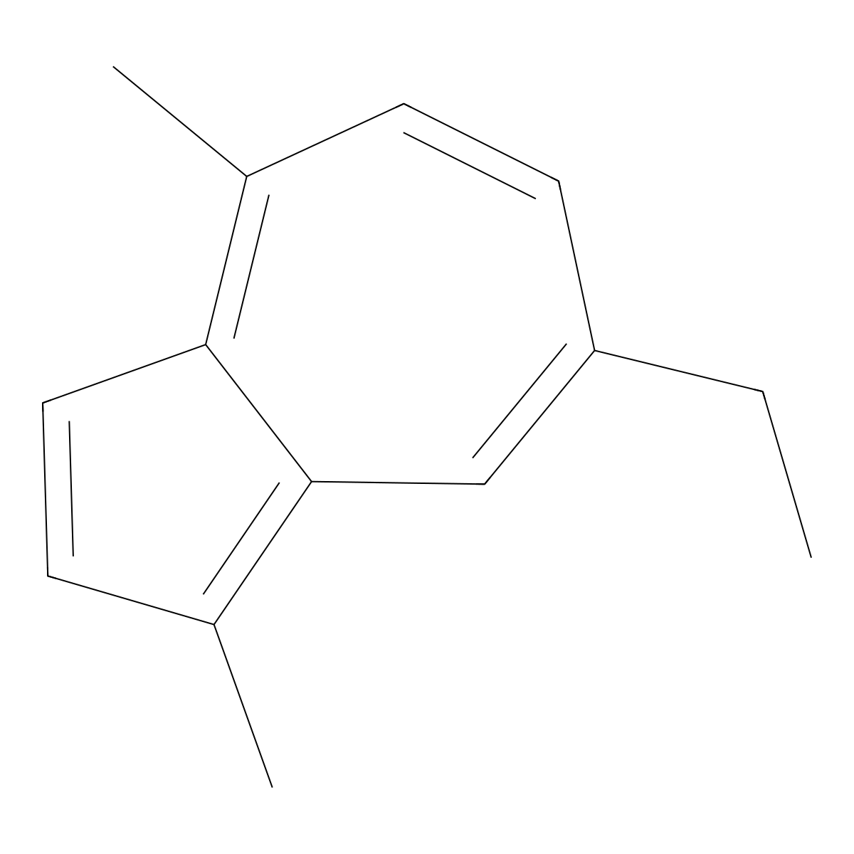 Chamazulene molecular structure, CAS 529-05-5