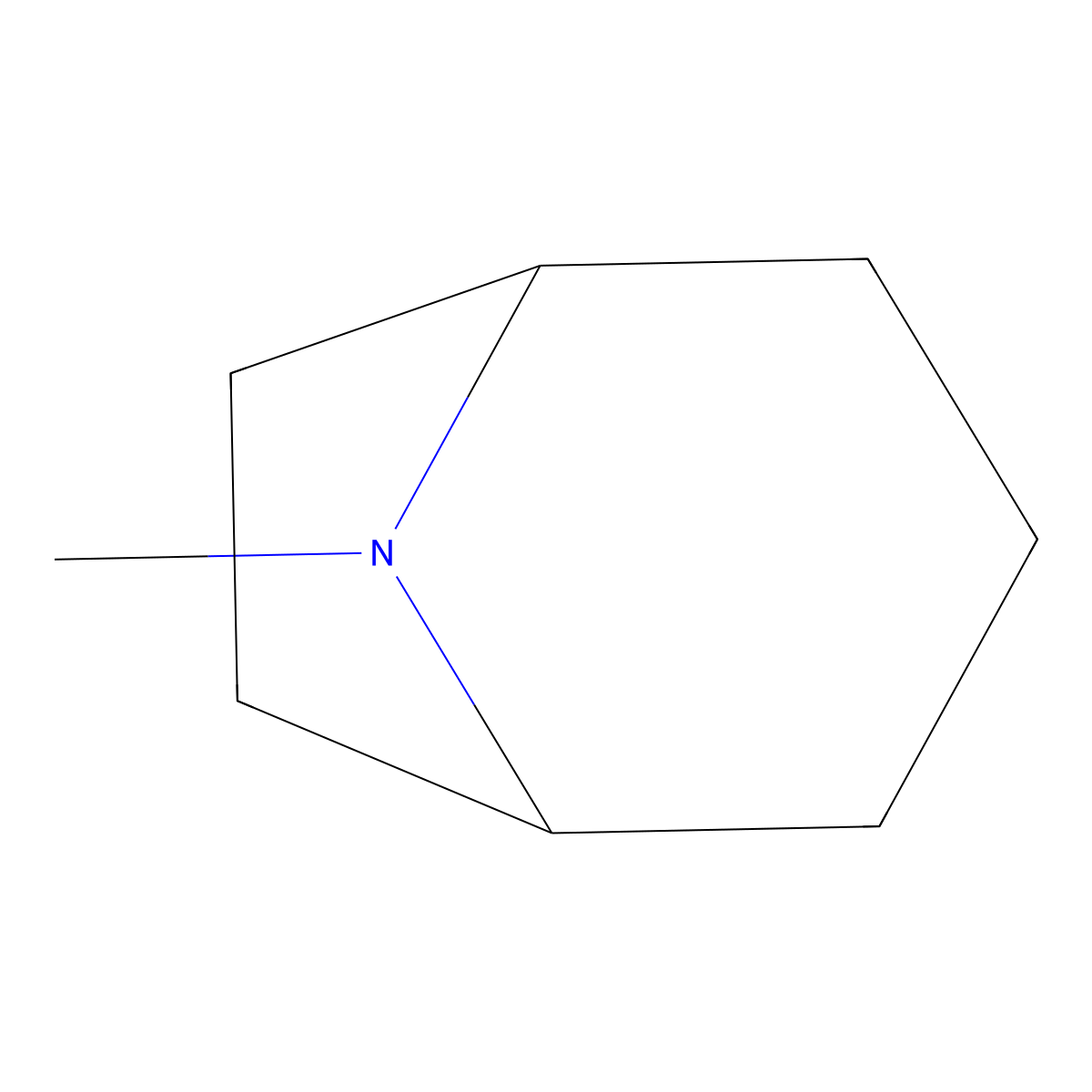 Tropane molecular structure, CAS 529-17-9