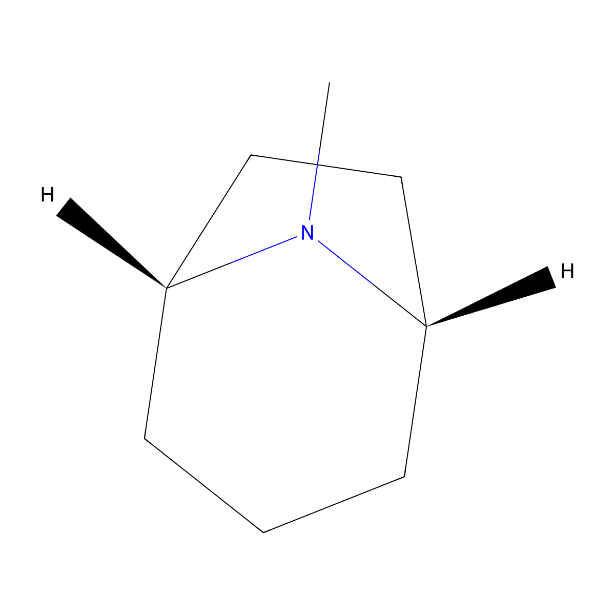 Tropane molecular structure, CAS 529-17-9