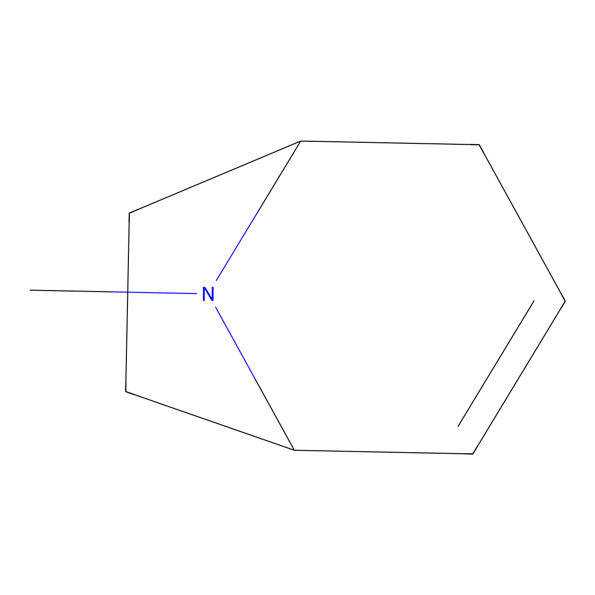8-Methyl-8-azabicyclo(3.2.1)oct-3-ene molecular structure, CAS 529-18-0