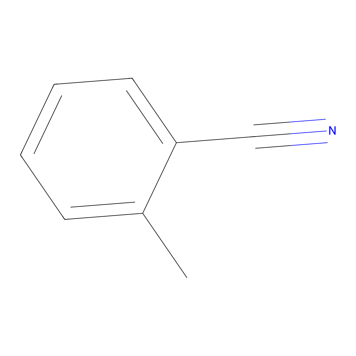 2-Methylbenzonitrile molecular structure, CAS 529-19-1