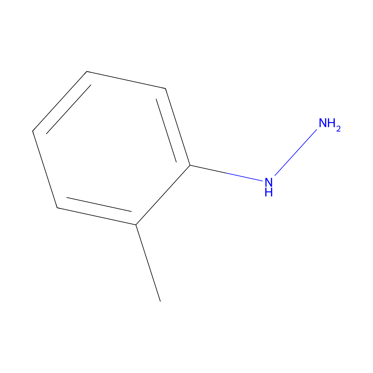 o-Tolylhydrazine molecular structure, CAS 529-27-1