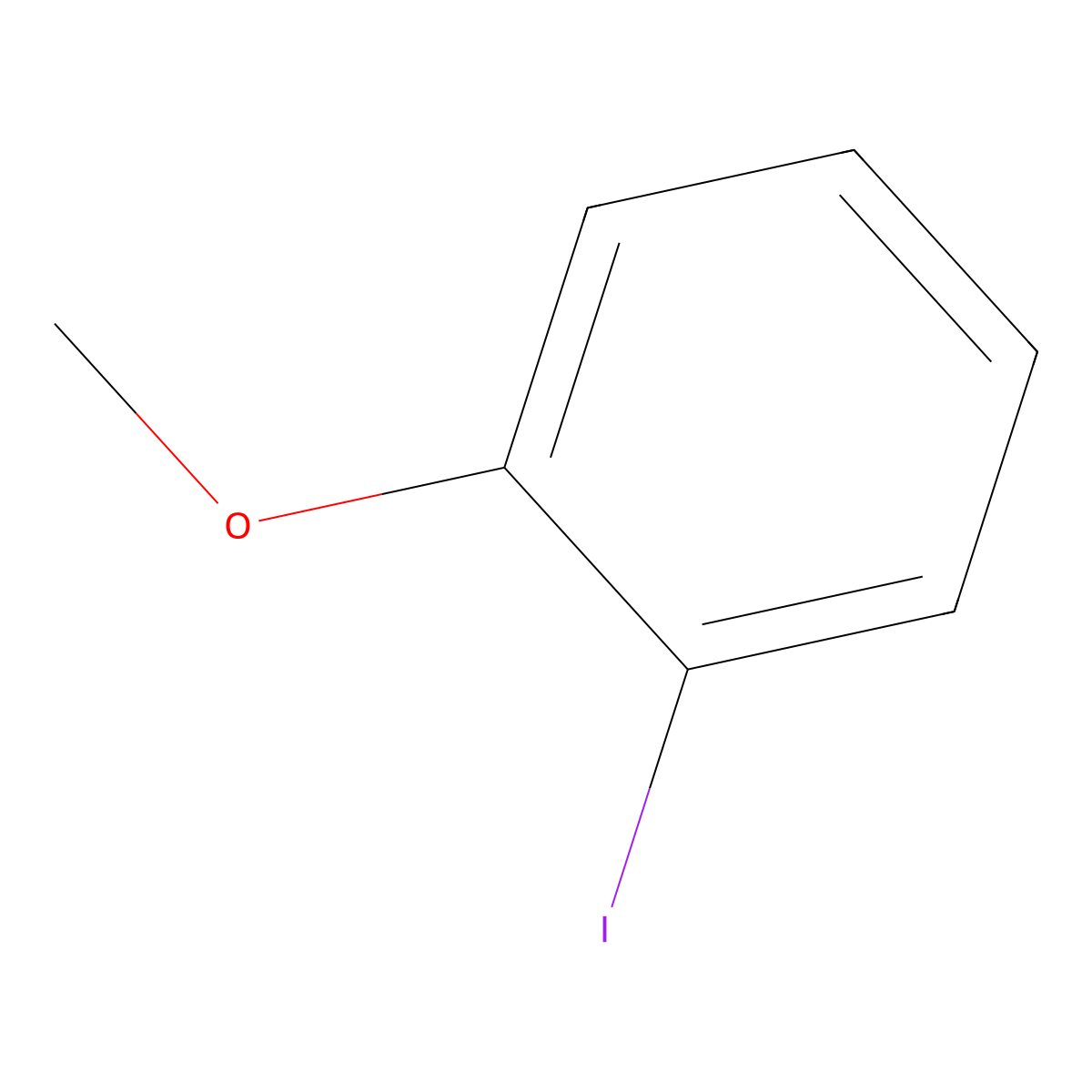o-Iodoanisole molecular structure, CAS 529-28-2