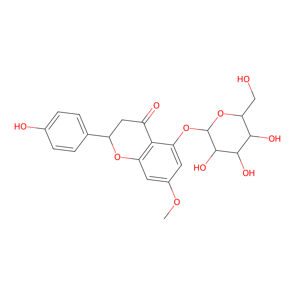 Sakuranin molecular structure, CAS 529-39-5