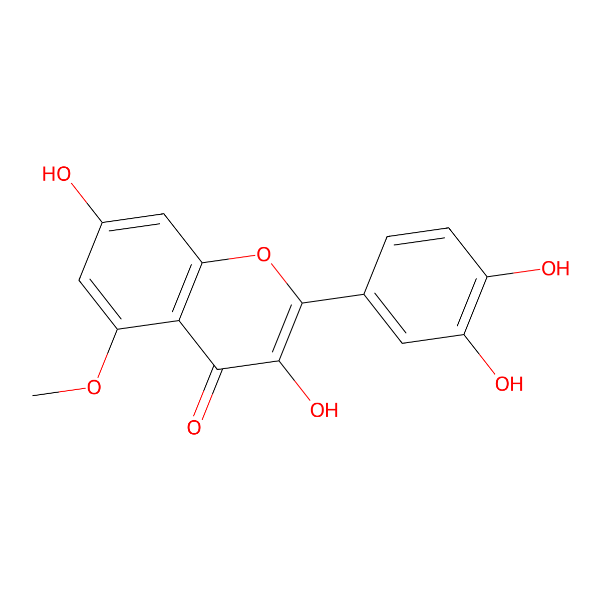 Azaleatin molecular structure, CAS 529-51-1