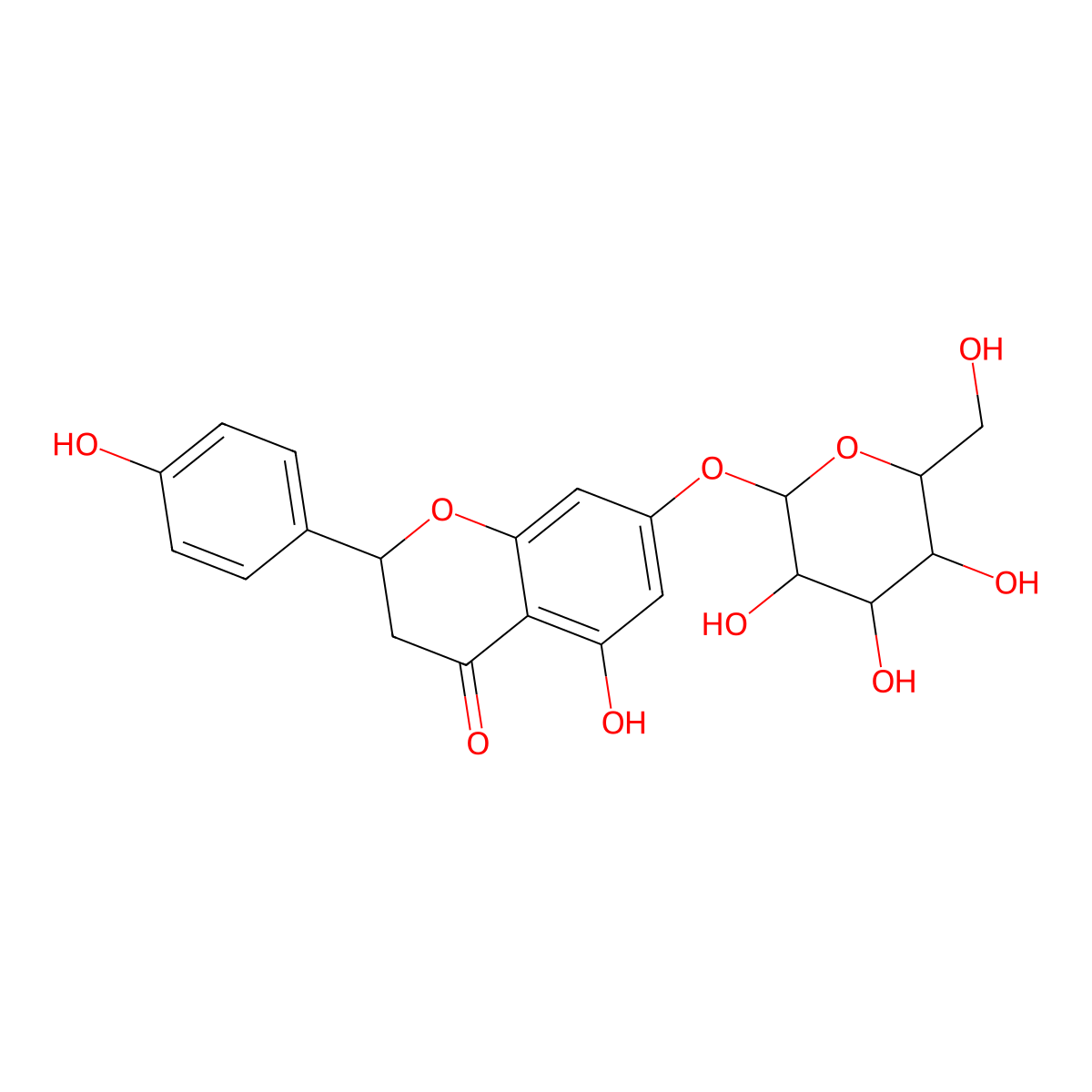 Prunin molecular structure, CAS 529-55-5