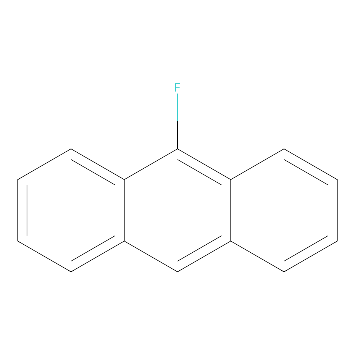 9-Fluoroanthracene molecular structure, CAS 529-85-1
