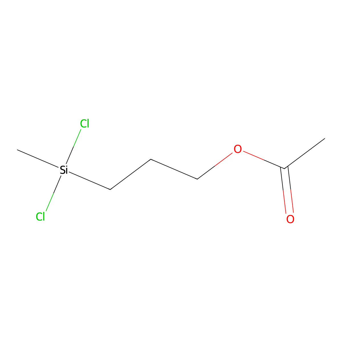 1-Propanol, 3-(dichloromethylsilyl)-, 1-acetate molecular structure, CAS 5290-24-4