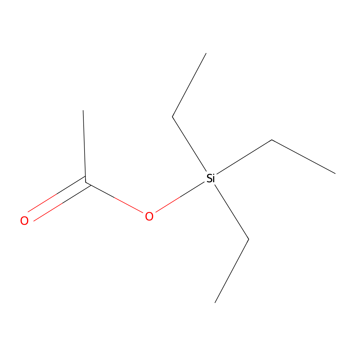 Silanol, 1,1,1-triethyl-, 1-acetate molecular structure, CAS 5290-29-9