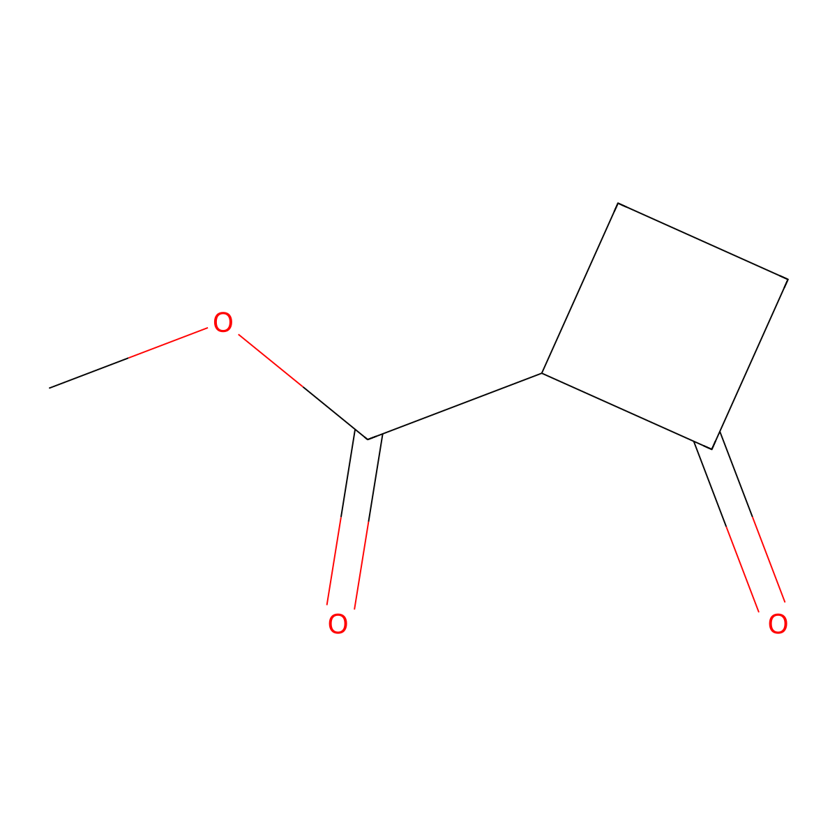 Methyl 2-oxocyclobutane-1-carboxylate molecular structure, CAS 52903-53-4