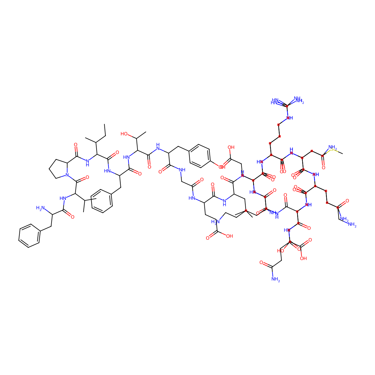 Motilin molecular structure, CAS 52906-92-0