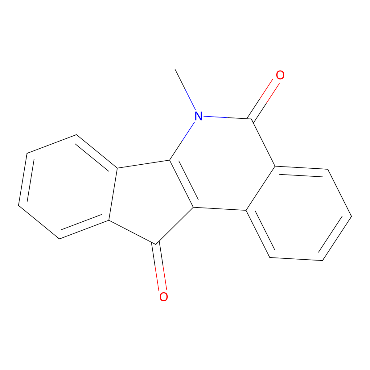 6-Methyl-5H-indeno[1,2-c]isoquinoline-5,11(6H)-dione molecular structure, CAS 5291-18-9