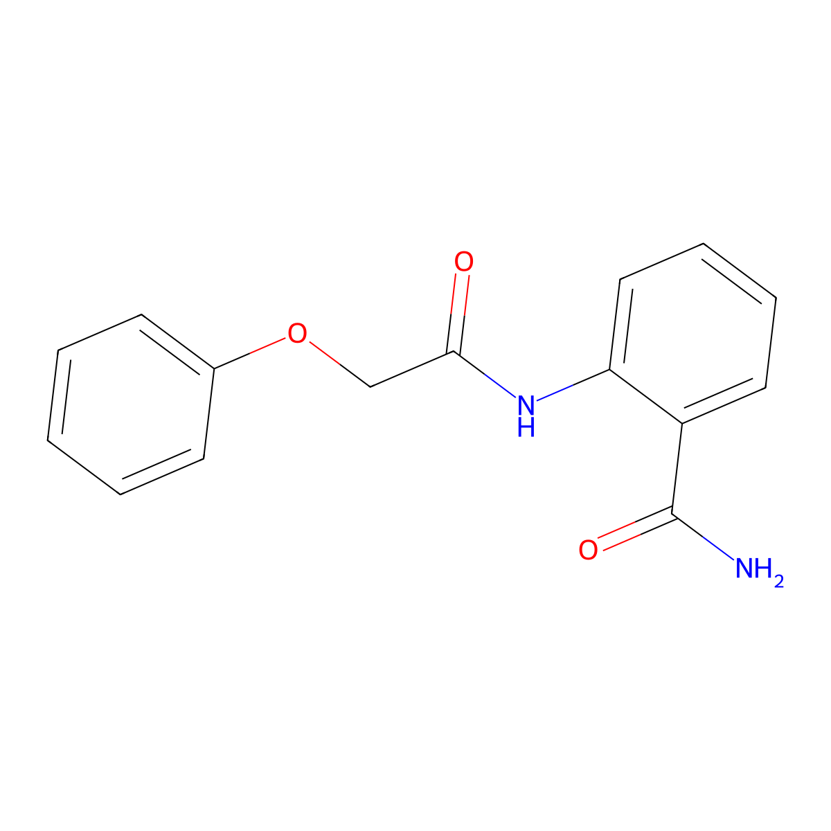 2-[(Phenoxyacetyl)amino]benzamide molecular structure, CAS 52910-87-9