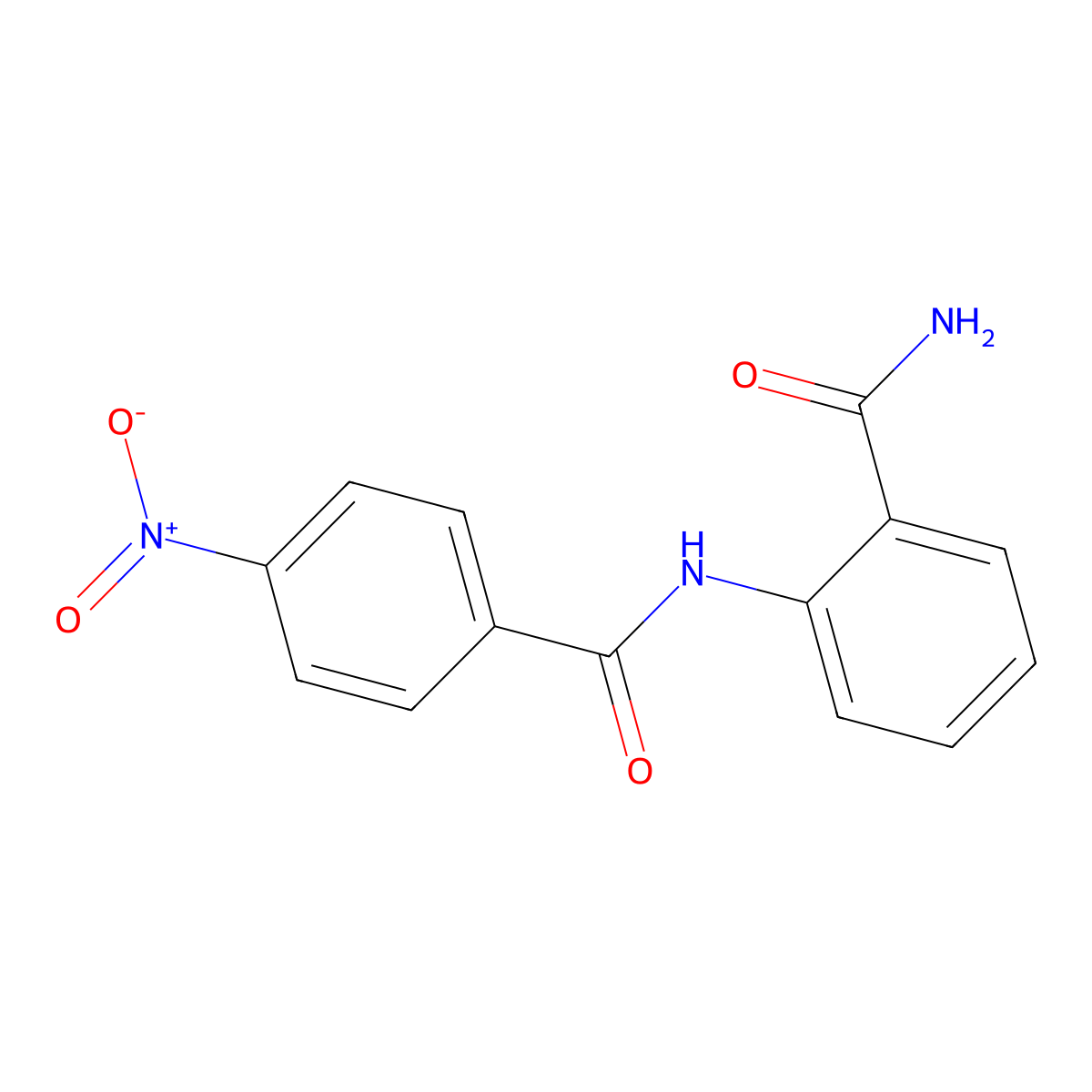 2-[(4-Nitrobenzoyl)amino]benzamide molecular structure, CAS 52910-89-1