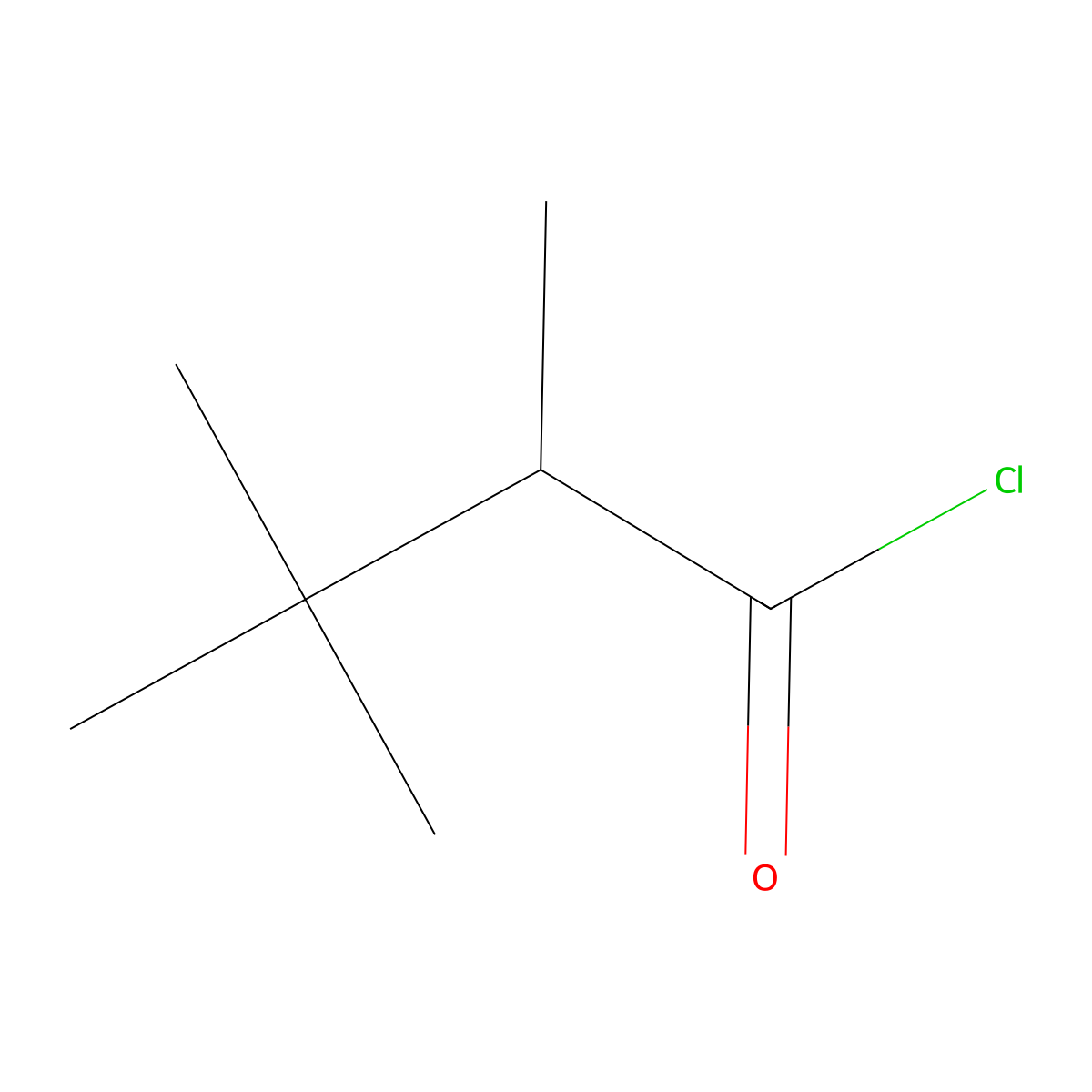 2,3,3-Trimethylbutanoyl chloride molecular structure, CAS 52912-50-2