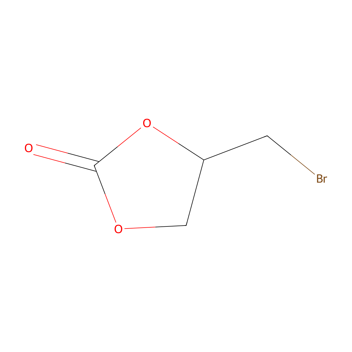 4-(Bromomethyl)-1,3-dioxolan-2-one molecular structure, CAS 52912-62-6