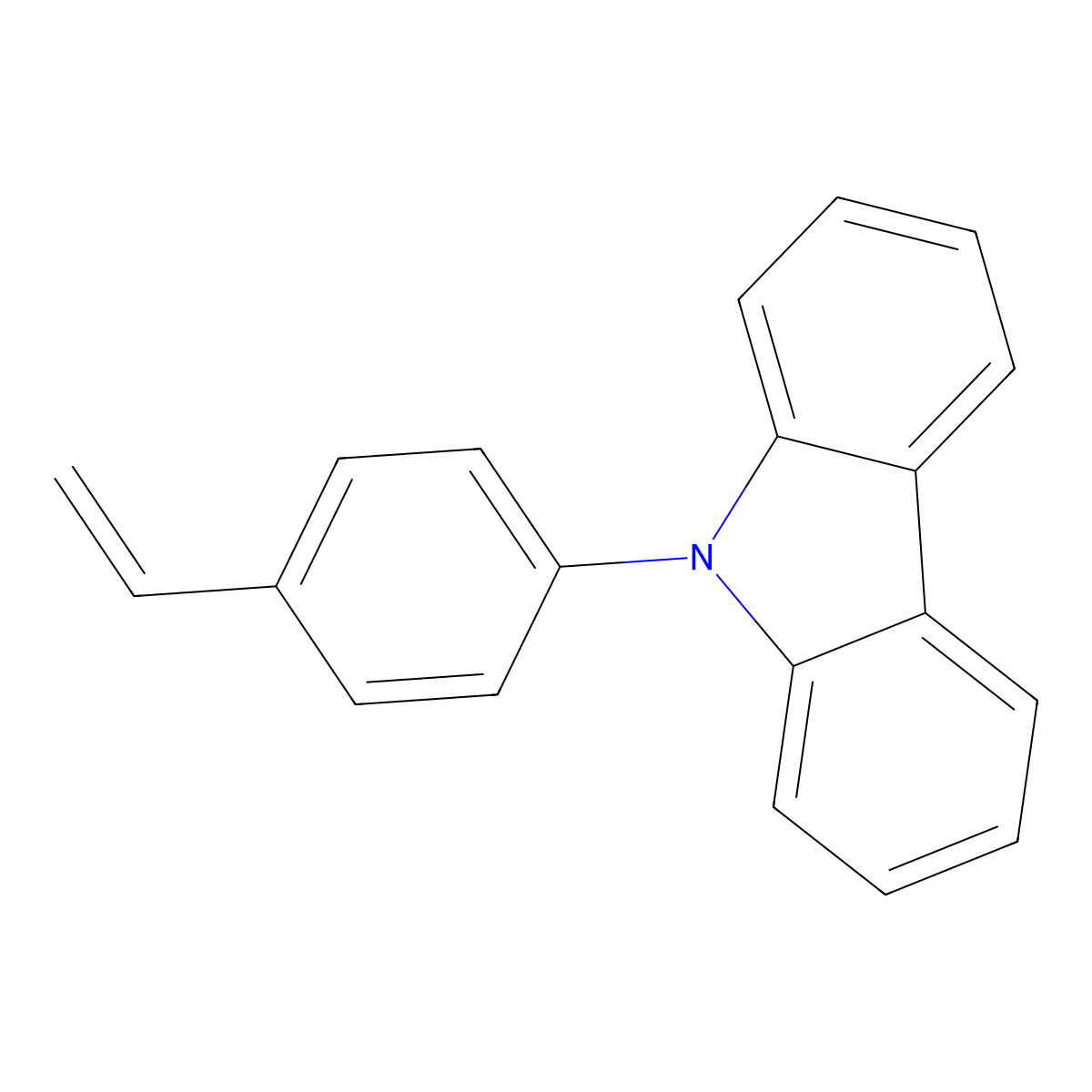 9-(4-Ethenylphenyl)-9H-carbazole molecular structure, CAS 52913-19-6