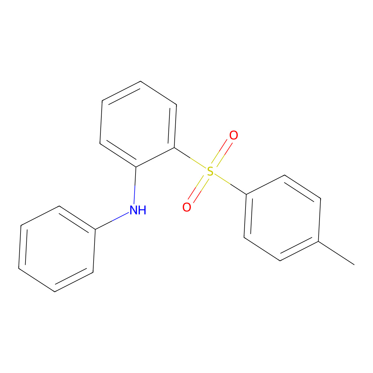 Benzenamine, 2-[(4-methylphenyl)sulfonyl]-N-phenyl- molecular structure, CAS 52914-18-8