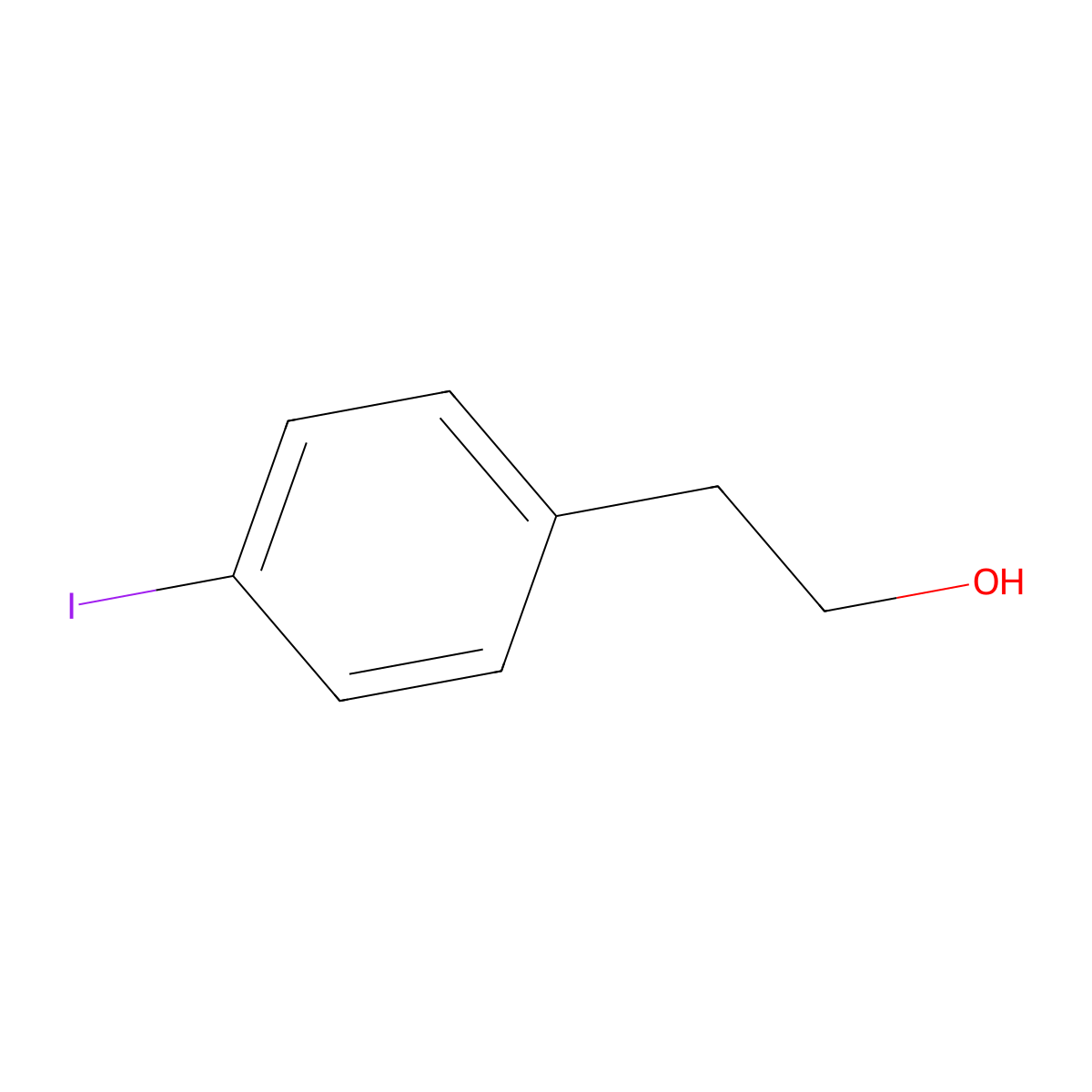 2-(4-Iodophenyl)ethan-1-ol molecular structure, CAS 52914-23-5