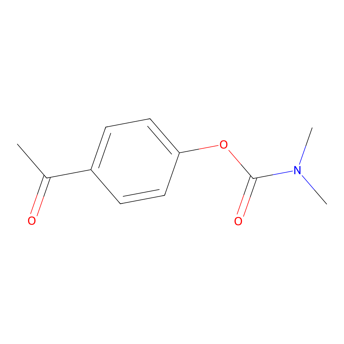 4-Acetylphenyl dimethylcarbamate molecular structure, CAS 52916-82-2