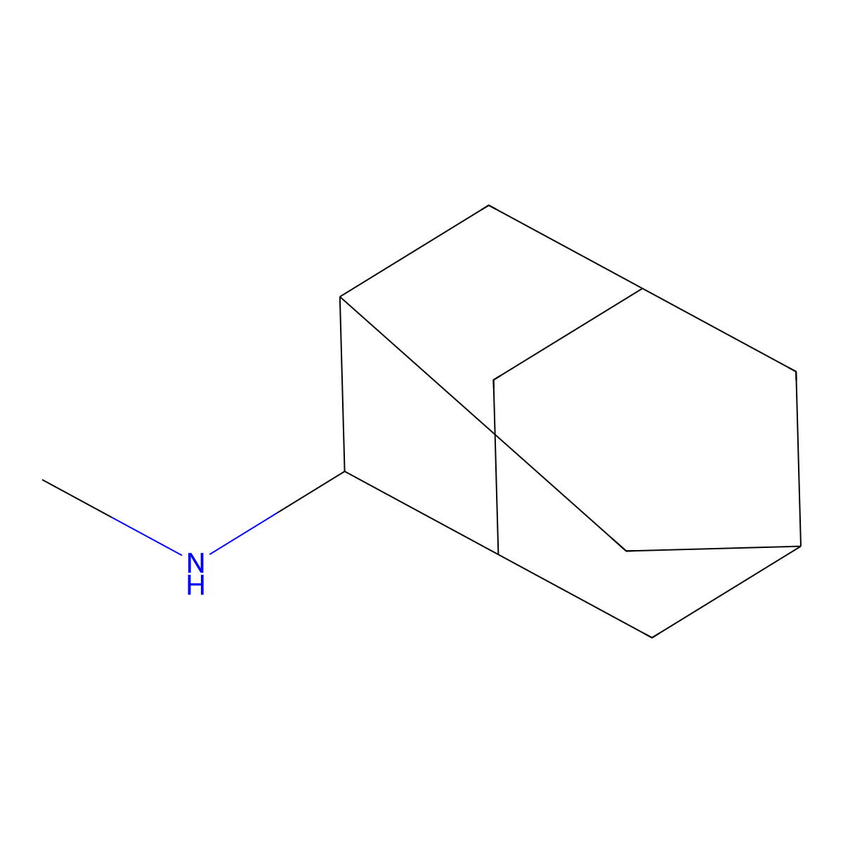 N-methyladamantan-2-amine molecular structure, CAS 52917-65-4