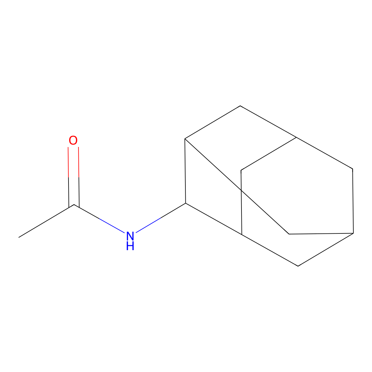N-(adamantan-2-yl)acetamide molecular structure, CAS 52917-72-3