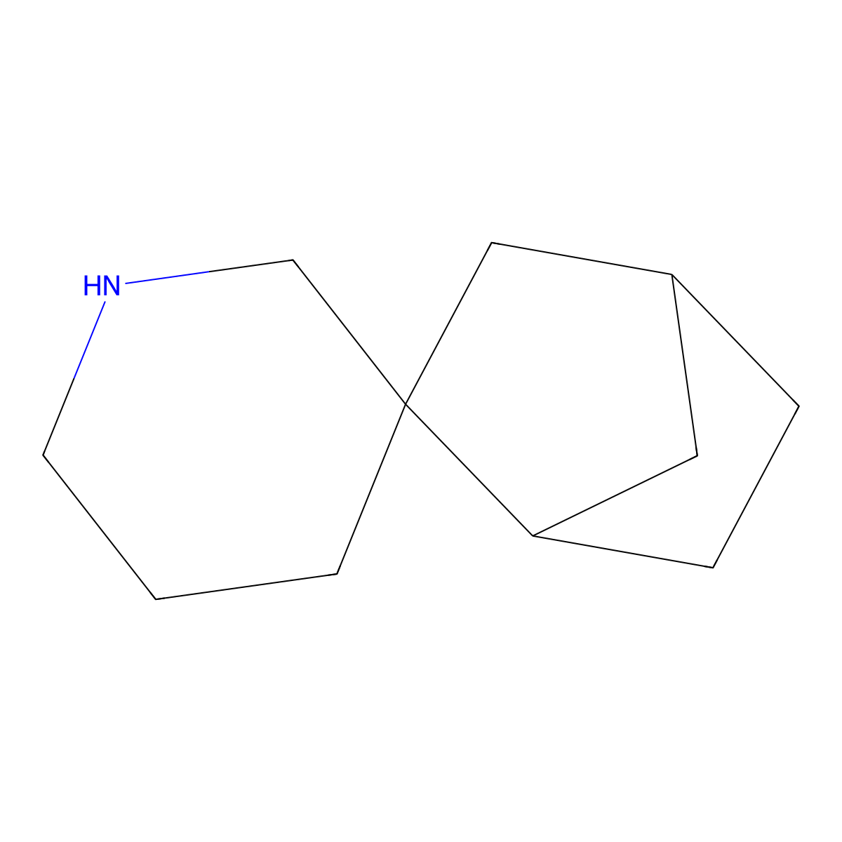 Spiro[bicyclo[2.2.1]heptane-2,3'-piperidine] molecular structure, CAS 52918-72-6