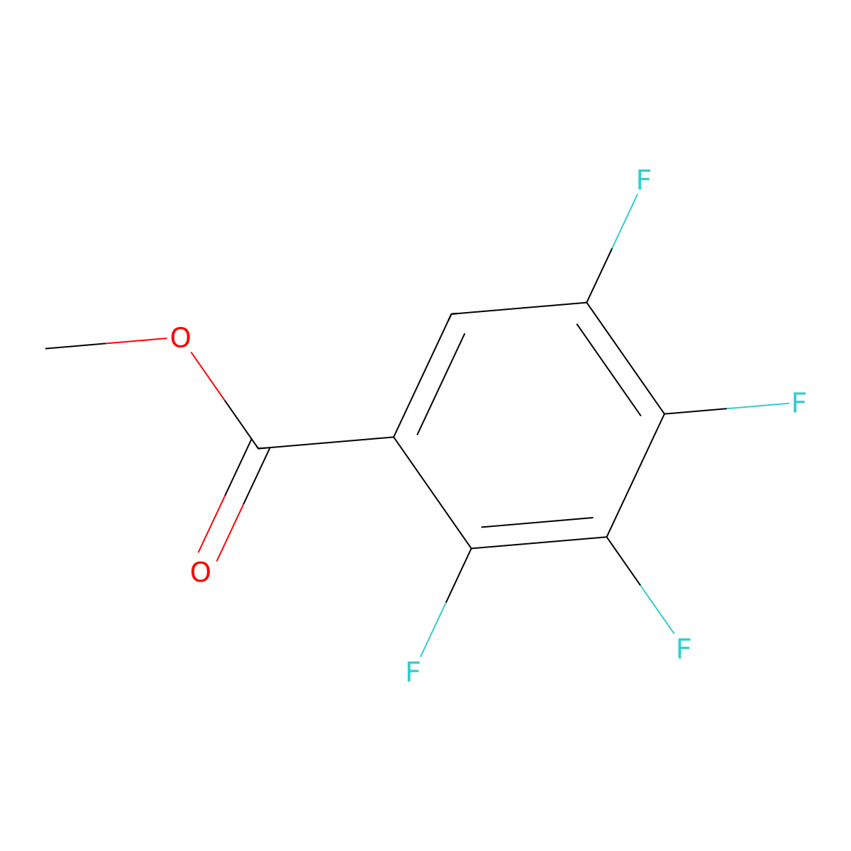 Methyl 2,3,4,5-tetrafluorobenzoate molecular structure, CAS 5292-42-2