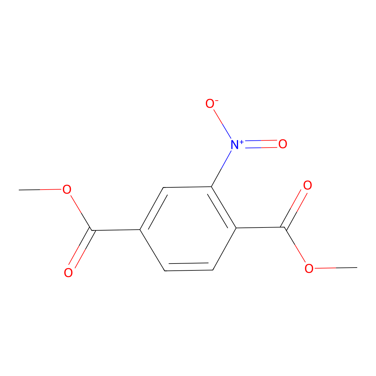 Dimethyl nitroterephthalate molecular structure, CAS 5292-45-5