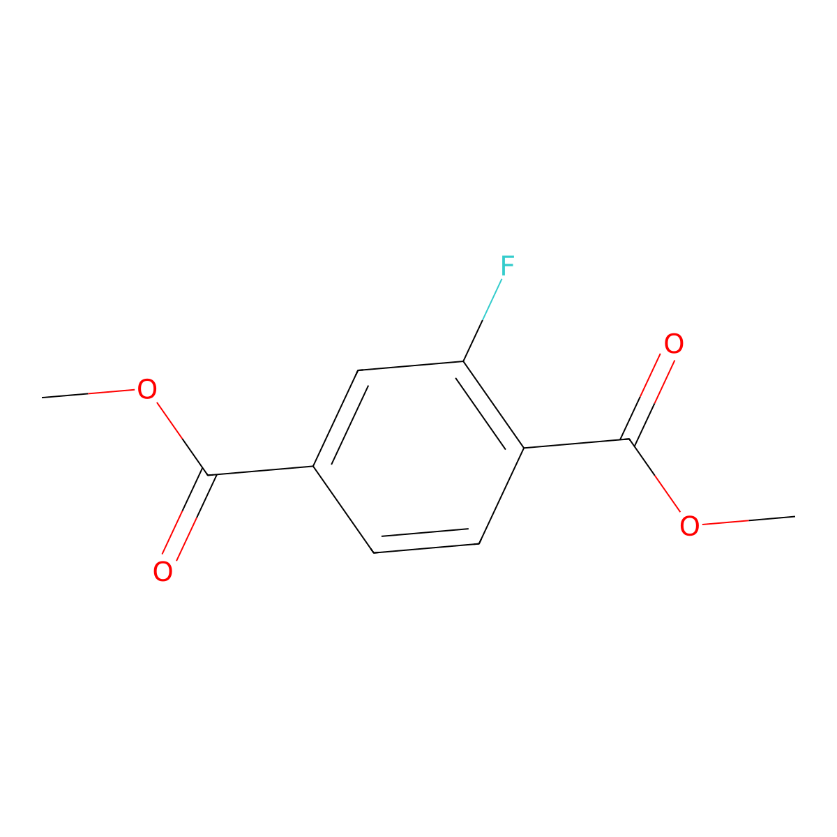 Dimethyl 2-fluoroterephthalate molecular structure, CAS 5292-47-7