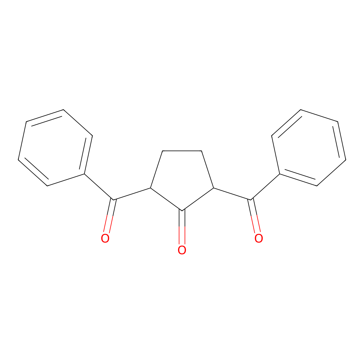 2,5-Dibenzoylcyclopentanone molecular structure, CAS 5292-65-9