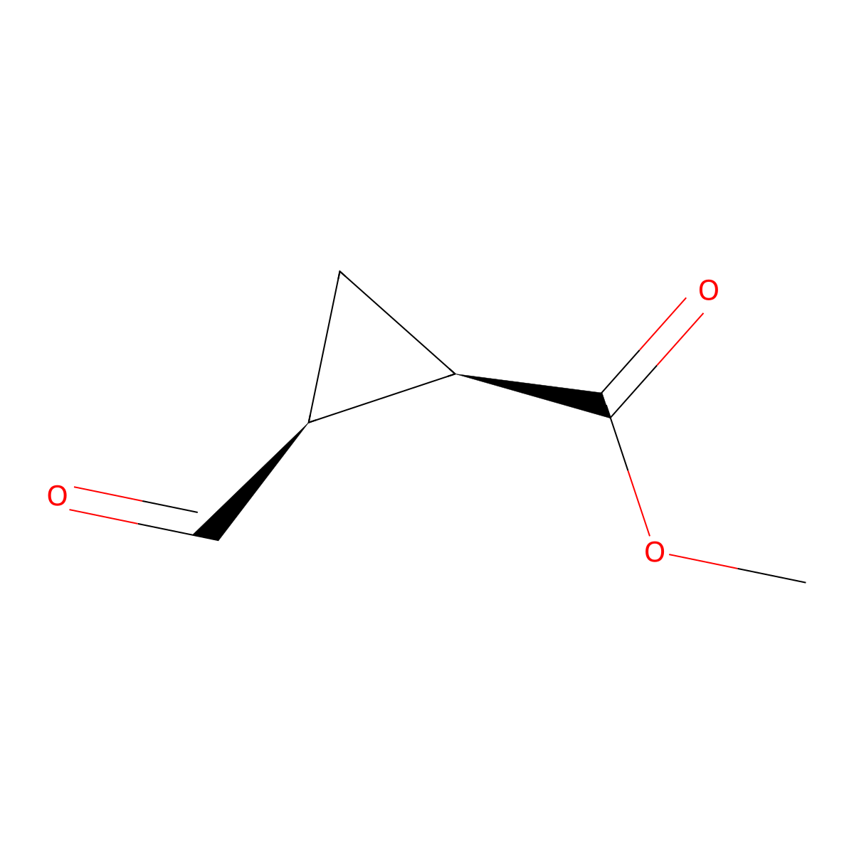 rac-methyl (1R,2S)-2-formylcyclopropane-1-carboxylate molecular structure, CAS 52920-01-1