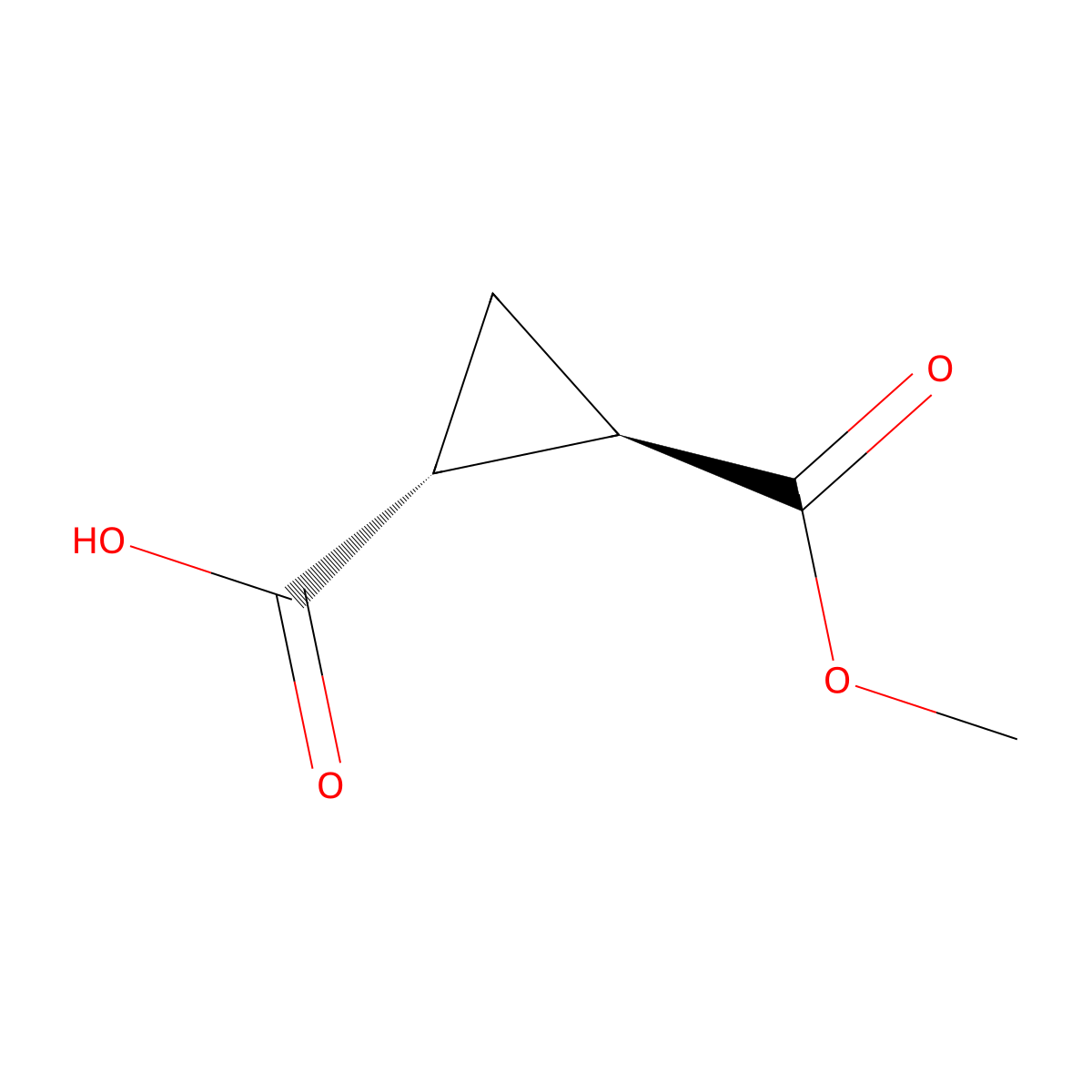 rac-(1R,2R)-2-(methoxycarbonyl)cyclopropane-1-carboxylic acid molecular structure, CAS 52920-02-2