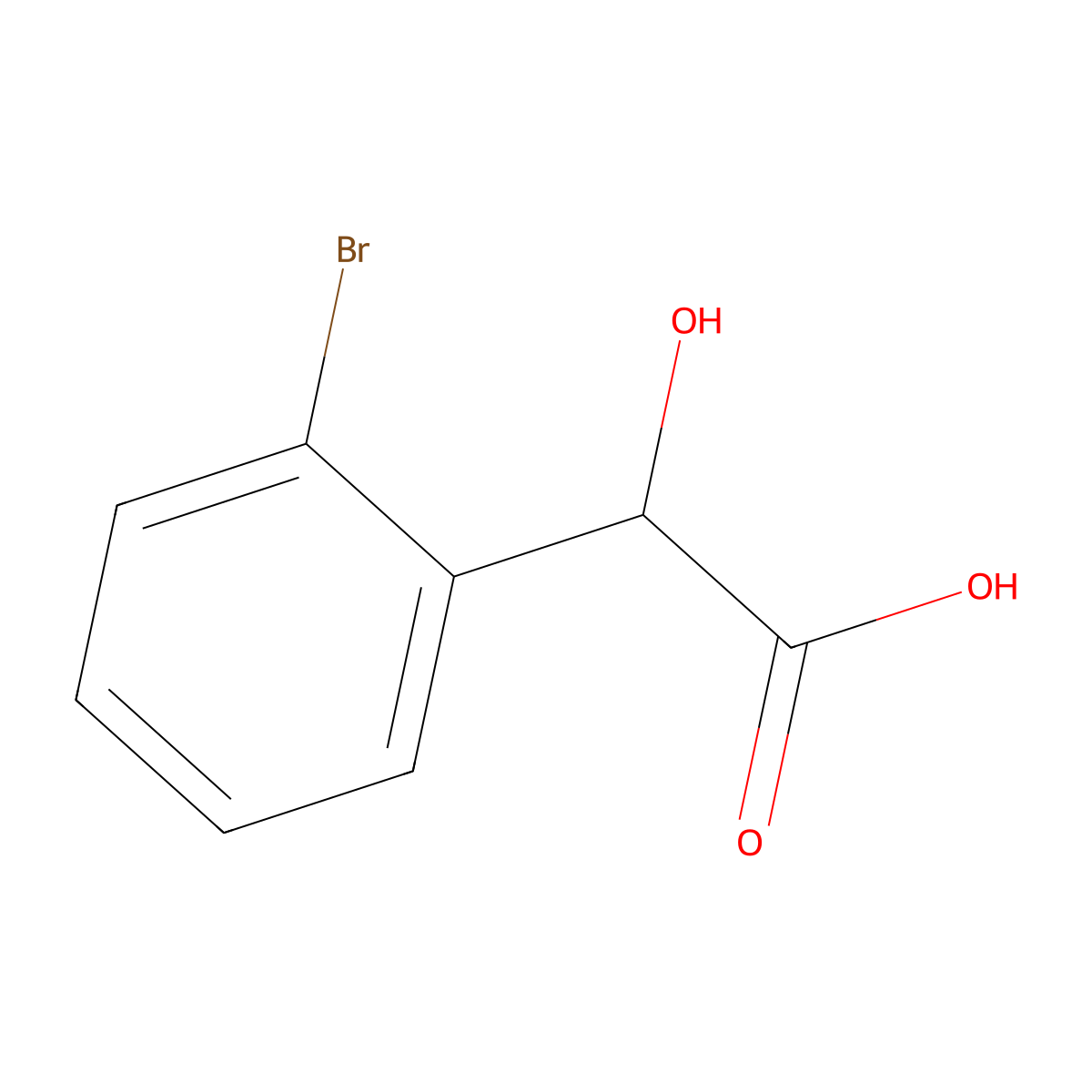 (S)-2-(2-Bromophenyl)-2-hydroxyacetic Acid molecular structure, CAS 52923-26-9