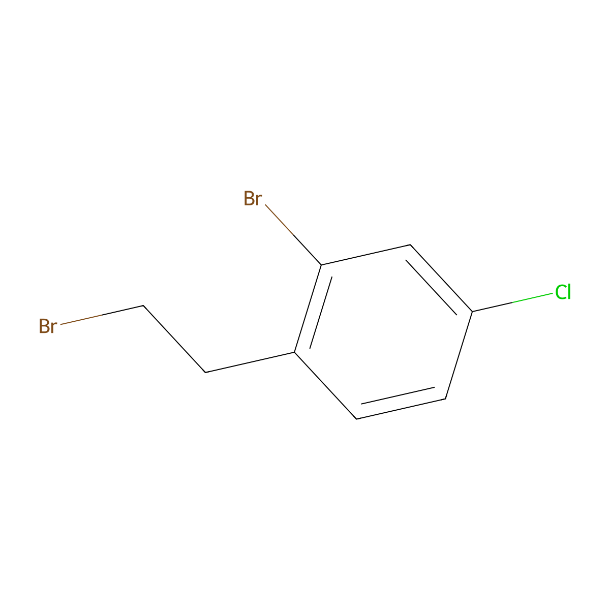 2-Bromo-1-(2-bromoethyl)-4-chlorobenzene molecular structure, CAS 52927-98-7