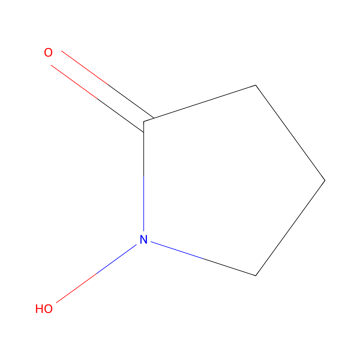 1-Hydroxypyrrolidin-2-one molecular structure, CAS 52928-63-9