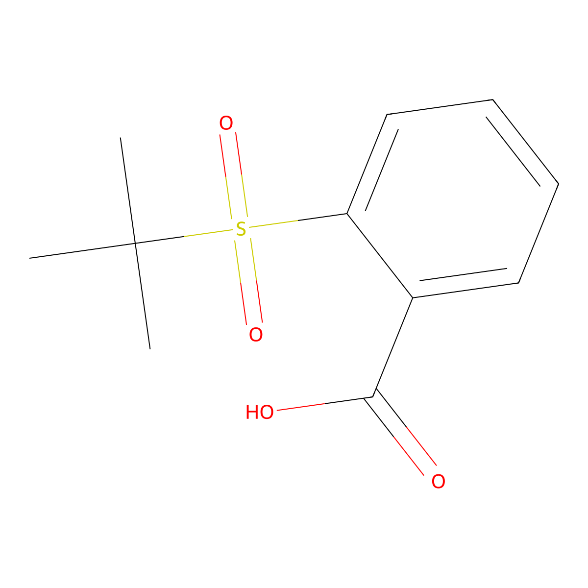 2-(Tert-butylsulfonyl)benzoic acid molecular structure, CAS 5293-55-0