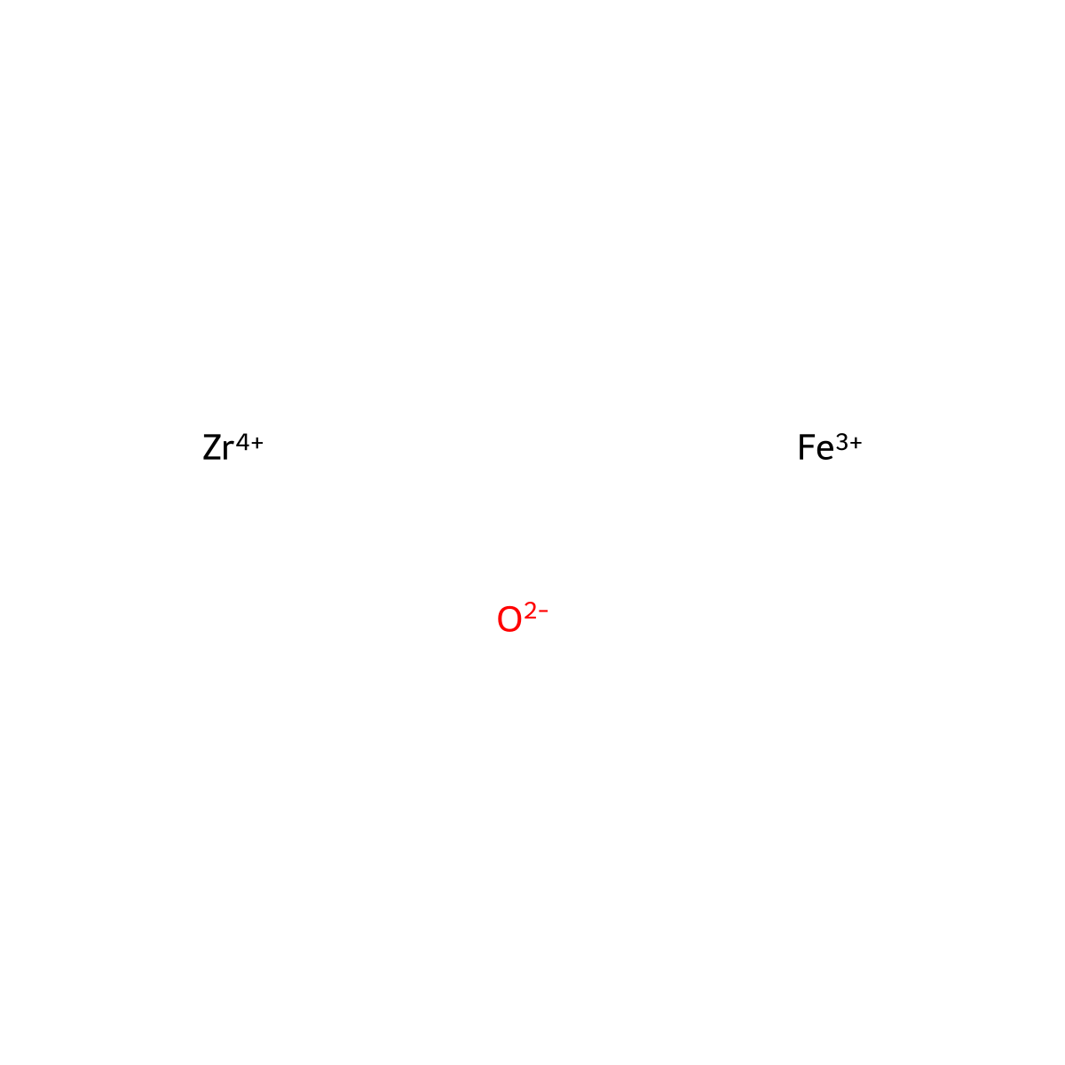 Iron zirconium oxide (Fe2ZrO5) molecular structure, CAS 52933-62-7