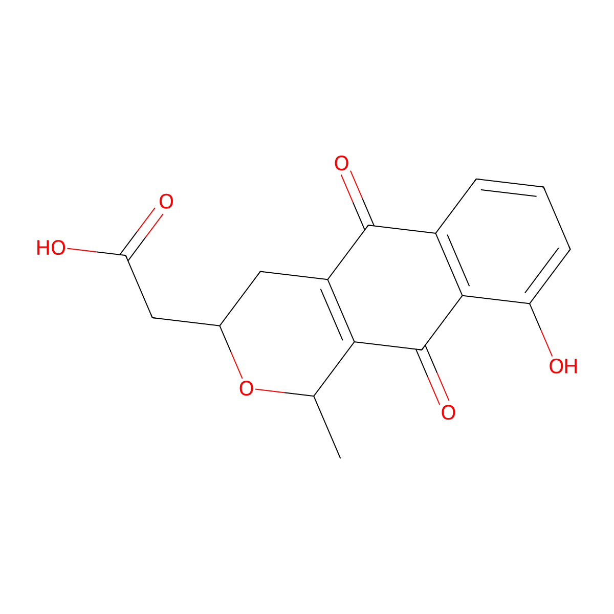 Nanaomycin A molecular structure, CAS 52934-83-5