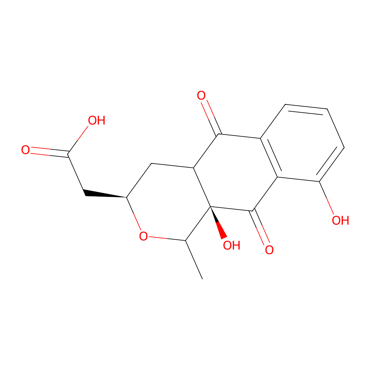 Nanaomycin B molecular structure, CAS 52934-85-7