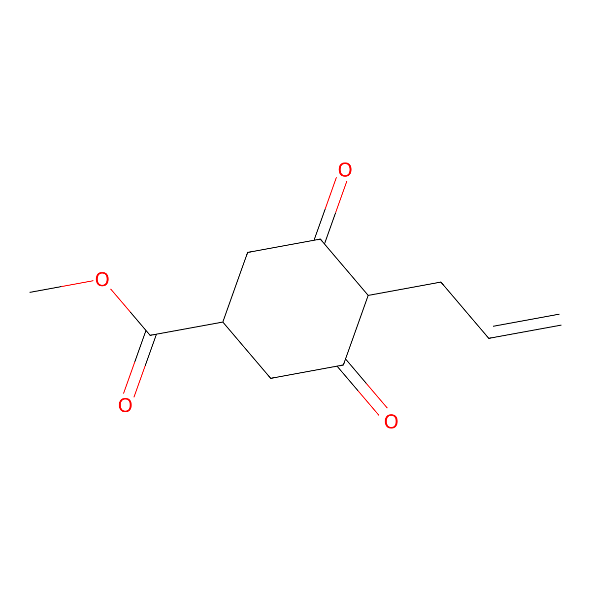 Methyl 4-Allyl-3,5-Dioxo-1-Cyclohexanecarboxylate molecular structure, CAS 52935-96-3