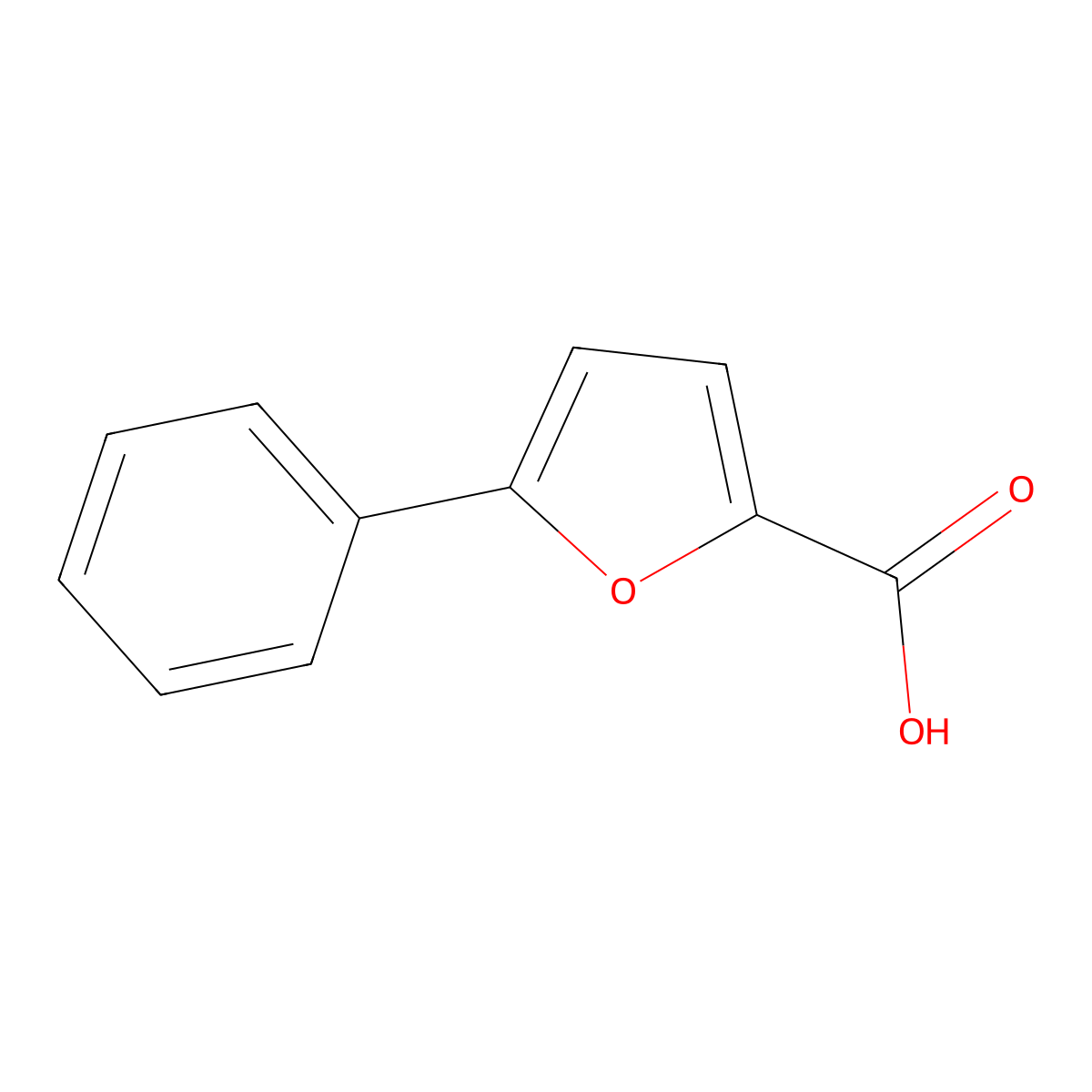 5-Phenylfuran-2-carboxylic acid molecular structure, CAS 52938-97-3