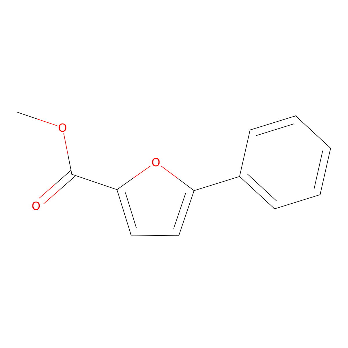 Methyl 5-phenylfuran-2-carboxylate molecular structure, CAS 52939-03-4
